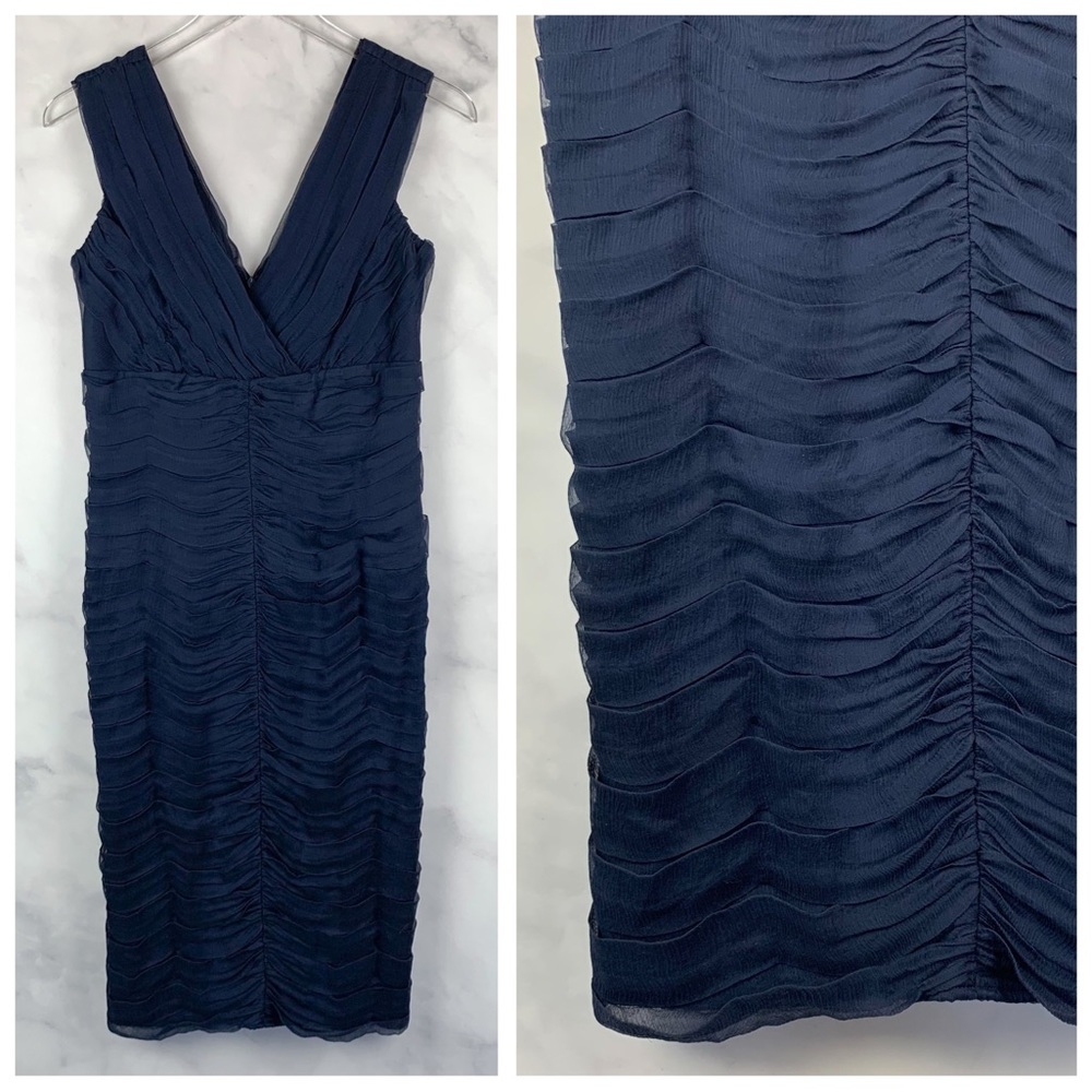 Tadashi Shoji 100% Silk Cocktail Party Dress 10